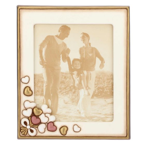 Portafoto maxi con cuori formato 22x27 cm