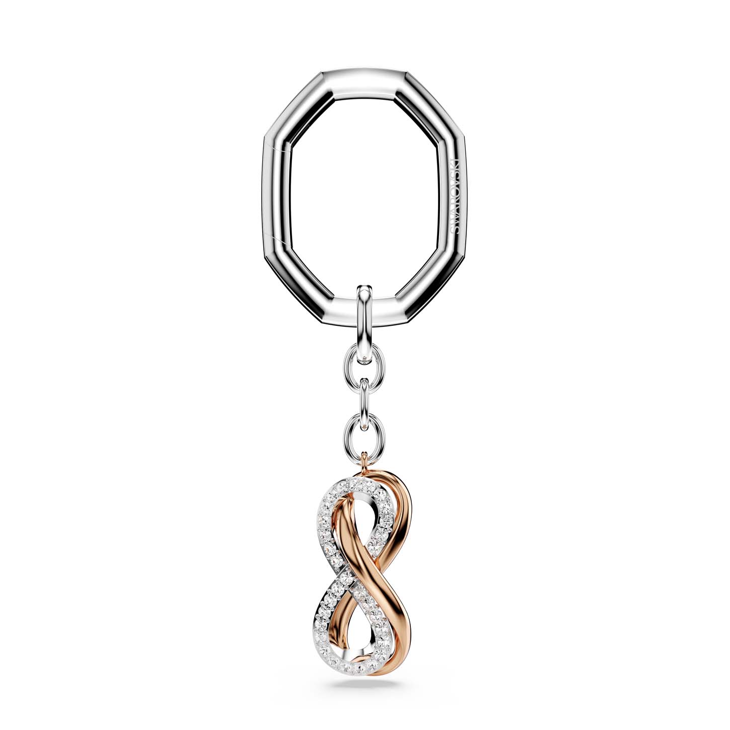 Portachiavi, Infinito, Bianco, Mix di finiture