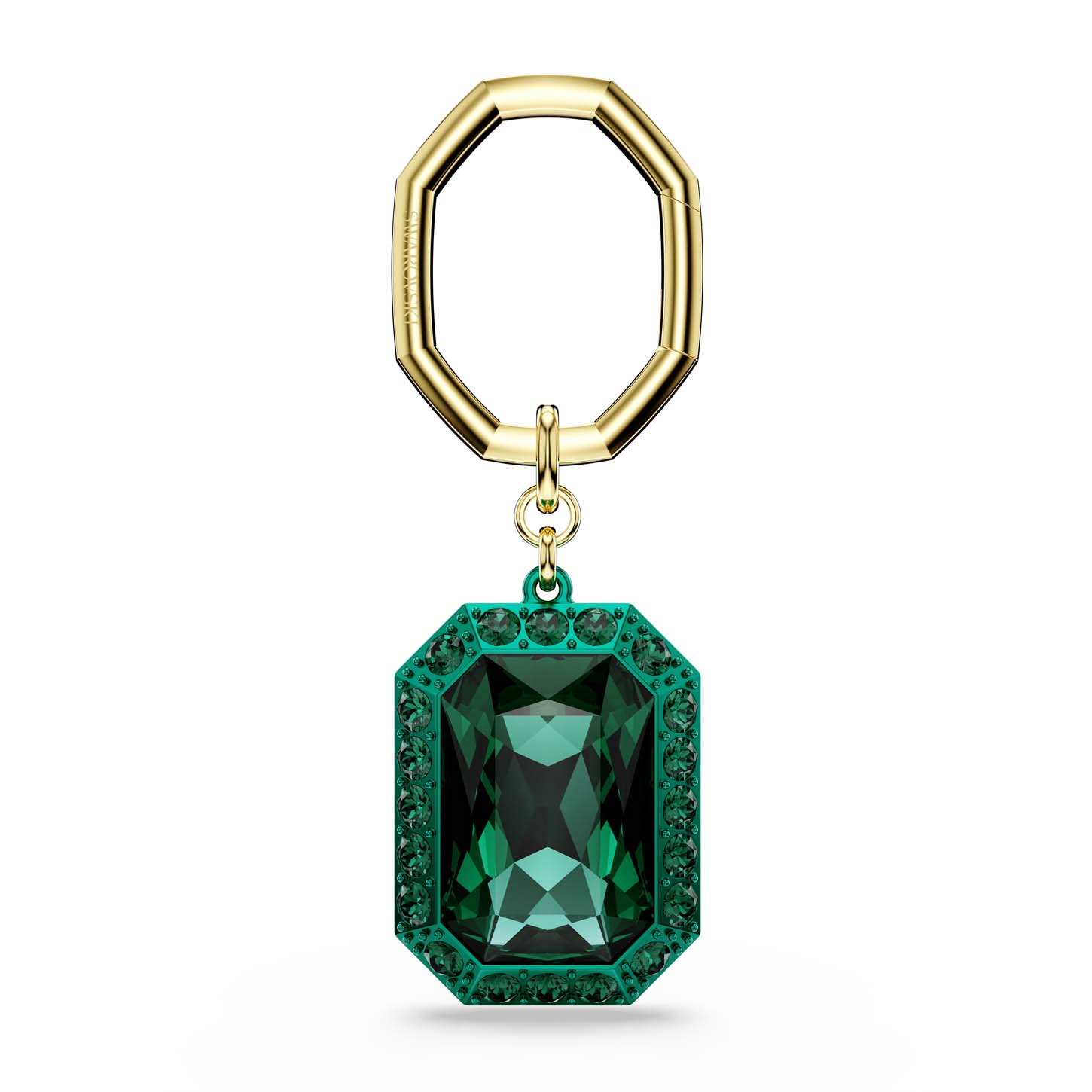 Portachiavi, Taglio ottagonale, Verde, Mix di finiture