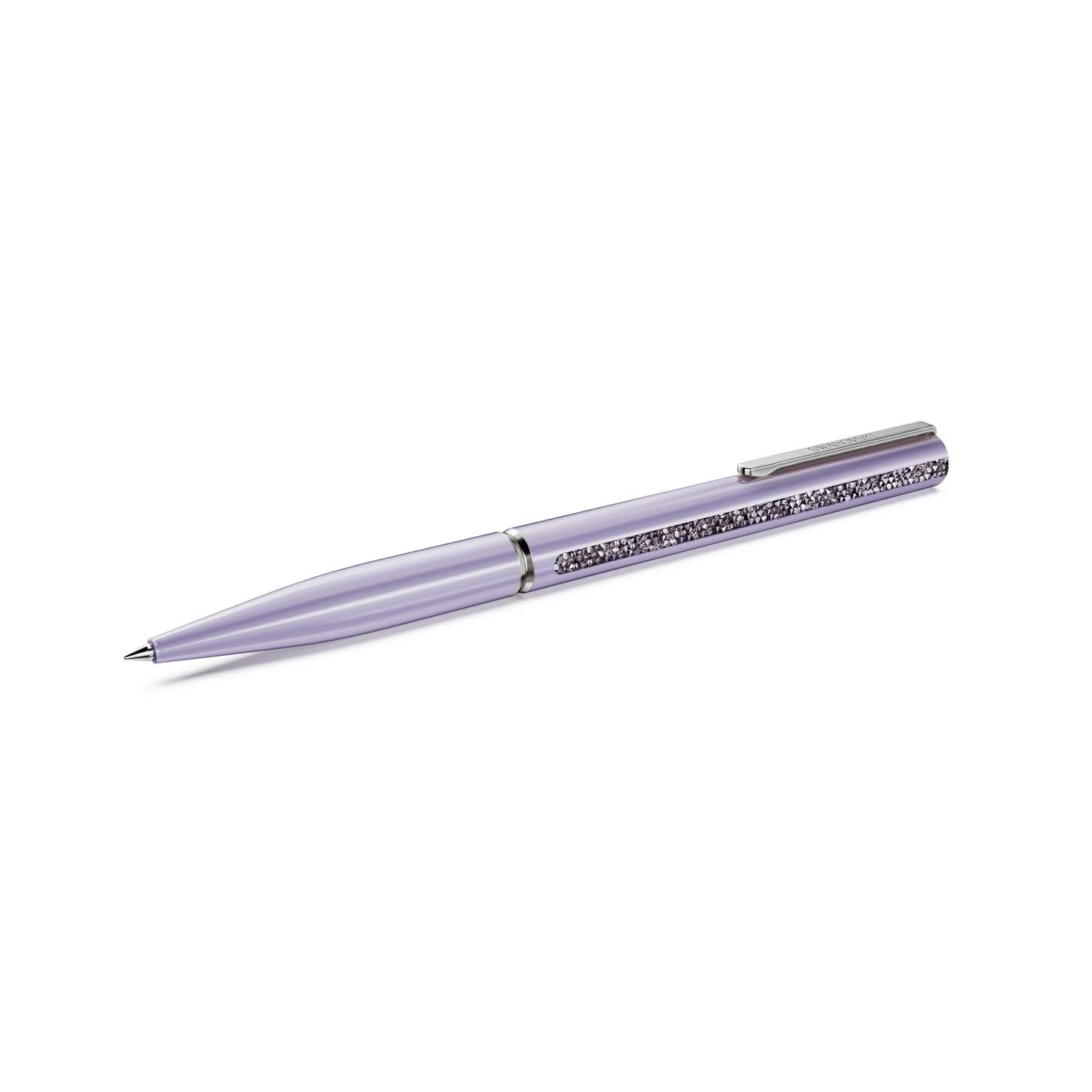 Penna a sfera Crystal Shimmer Glide, Viola, Laccato viola, cromato