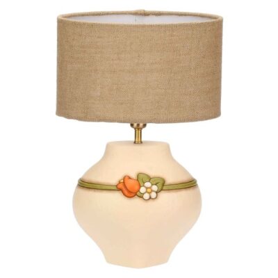 Lampada con fiori in ceramica Country Bloom, media
