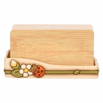 Orologio digitale con fiori e coccinella in ceramica Country Bloom