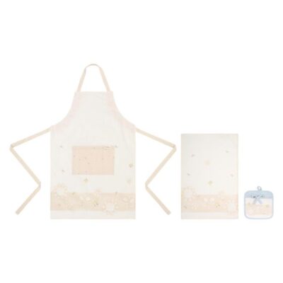 Set presina, strofinaccio e grembiule Elegance