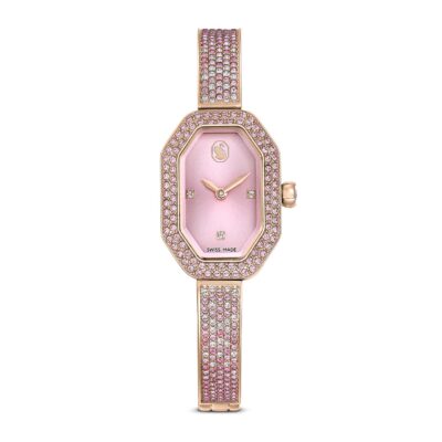 Orologio bangle Dextera, Fabbricato in Svizzera, Rosa, Placcato color oro rosa