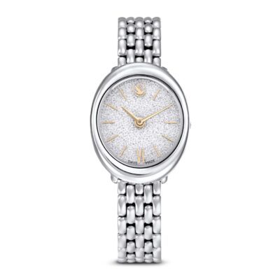 Orologio Imber oval, Fabbricato in Svizzera, Bracciale di metallo, Tono argentato, Acciaio inossidabile