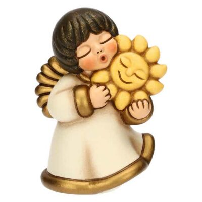 Angelo custode "Felicità" in ceramica