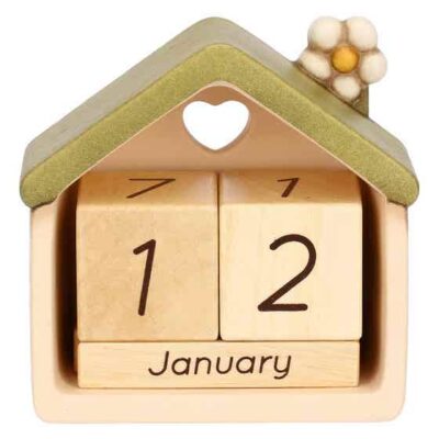 Calendario da tavolo in ceramica Country Bloom