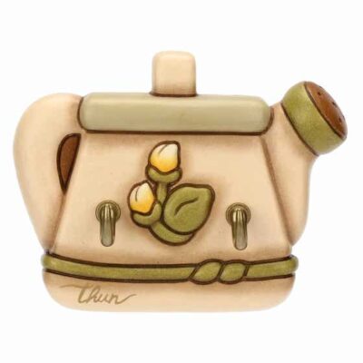 Portastrofinacci 2 ganci in ceramica Country Bloom