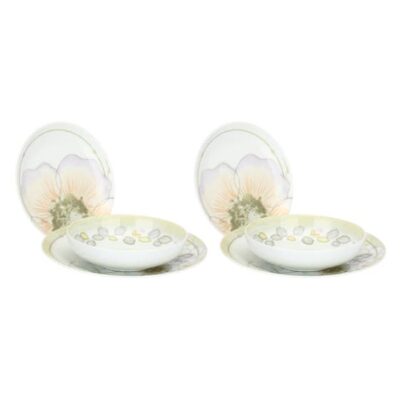 Set 2 posti tavola in porcellana Bloom