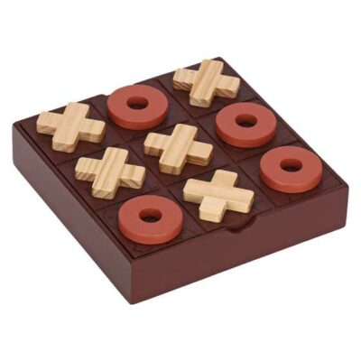 Gioco "Tris" in legno e ceramica