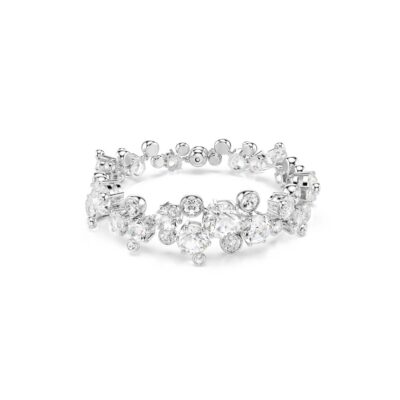 Braccialetto Constella, Taglio misto, Bianco, Placcato rodio