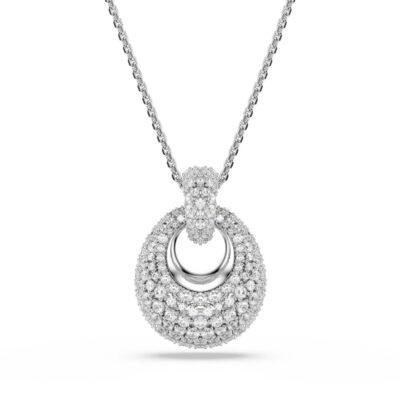 Pendente Sublima, Bianco, Placcato rodio