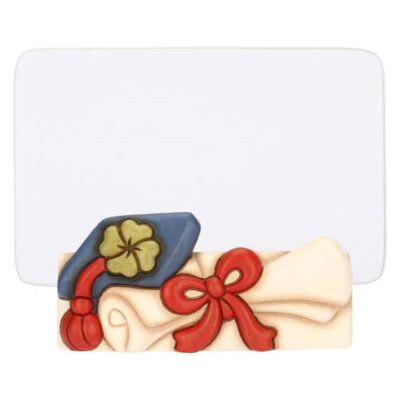 Portafoto laurea in ceramica e vetro