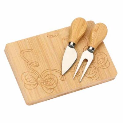 Set tagliere e coltelli per formaggio