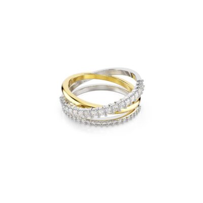 Anello Hyperbola, Taglio misto, Bianco, Mix di finiture mis 60