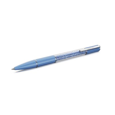 Penna a sfera Crystalline, Cristalli ReCreated™, Blu, Laccato blu, cromato